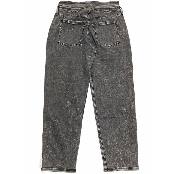 NWT HOLLISTER Ultra High Rise Mom Jeans Sz 15/32 Faded Black Stretch #84667 - Picture 2 of 6